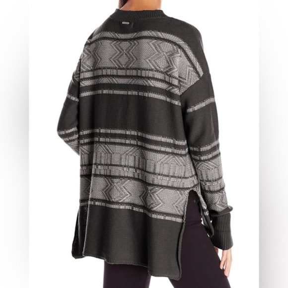 BILLABONG Knit Sweater, Aztec, Grey, Small - Picture 1 of 9